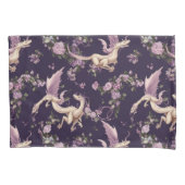 Housse D'oreillers Lilac, Rose et Dragons blancs (devant)