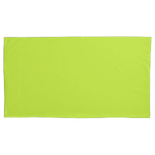 Housse D'oreillers Lime Green King Size Coussin Coque paire