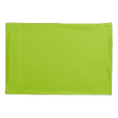 Housse D'oreillers Lime Vert couleur Facilement Customiser cette (Dos-gauche)