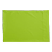 Housse D'oreillers Lime Vert couleur Facilement Customiser cette (Dos-Droit)