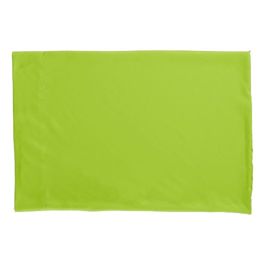 Housse D'oreillers Lime Vert couleur Facilement Customiser cette (devant-gauche)