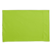 Housse D'oreillers Lime Vert couleur Facilement Customiser cette (devant-Droit)