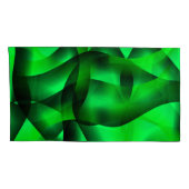 Housse D'oreillers Lime vert et noir ondulation, avec ombre? (Dos-Droit)