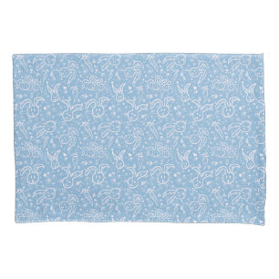 Housse D'oreillers Little Hearts and Bunnies - motif transparent.