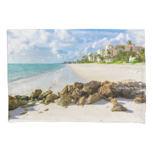Housse D'oreillers Littoral   Naples Pier, sud-ouest de la Floride