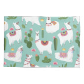 Housse D'oreillers Llama Motif (Dos-gauche)