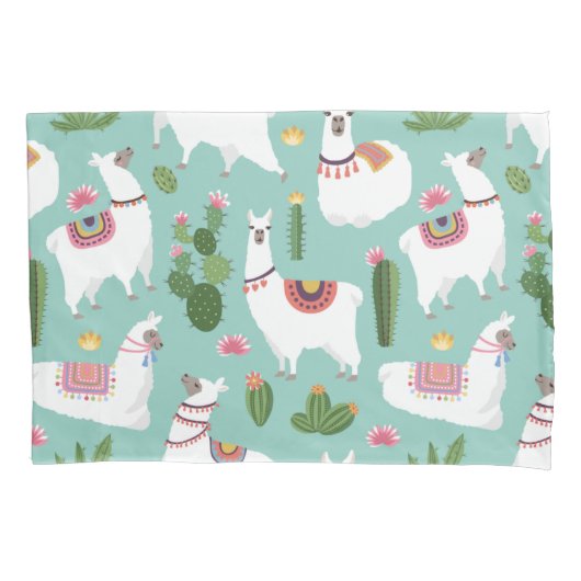 Housse D'oreillers Llama Motif (devant-gauche)