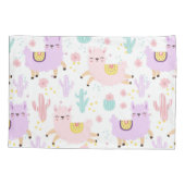 Housse D'oreillers Llama Motif (Dos-gauche)