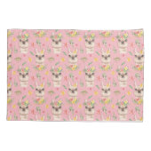 Housse D'oreillers Llama rose mignonne Motif pour petites filles (Dos)