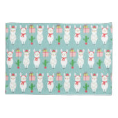 Housse D'oreillers Llamas de Noël d'hiver | Vacances (Dos)