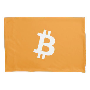 Housse D'oreillers Logo Bitcoin Cryptomonnaie