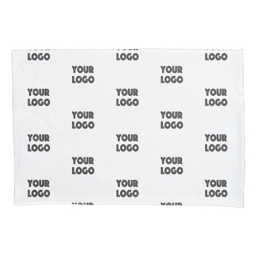 Housse D'oreillers Logo simple à répéter | Blanc (devant)