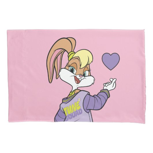 Housse D'oreillers Lola TUNE SQUAD™ Varsity Heart (devant)