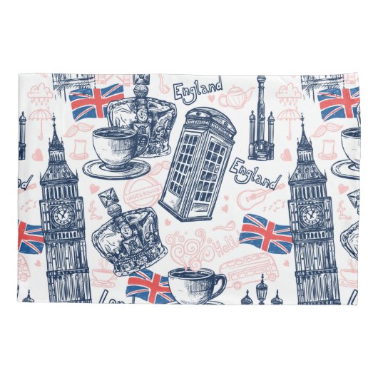 Housse D'oreillers Londres, Angleterre (Dos-gauche)