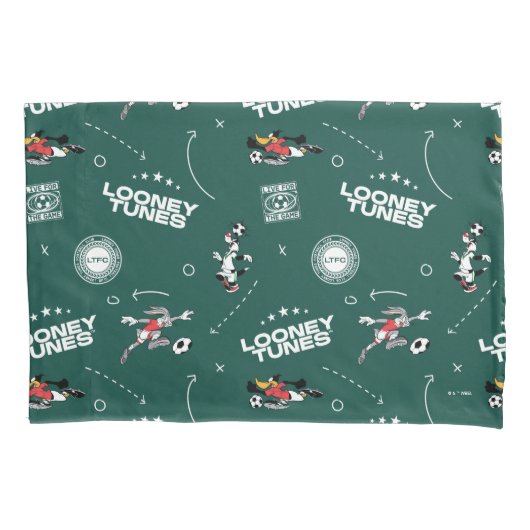 Housse D'oreillers LOONEY TUNES™ Soccer Playbook Pattern (devant)