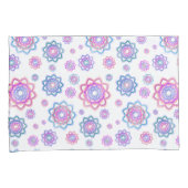 Housse D'oreillers Lotus Flower Motif rose Pastel Vert (devant-Droit)