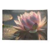 Housse D'oreillers Lotus rose dans la lumière du matin (Dos)