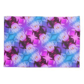 Housse D'oreillers Lotus Water Lily Flower Abstrait Art Motif (Dos)