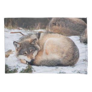 Housse D'oreillers Loups dormant