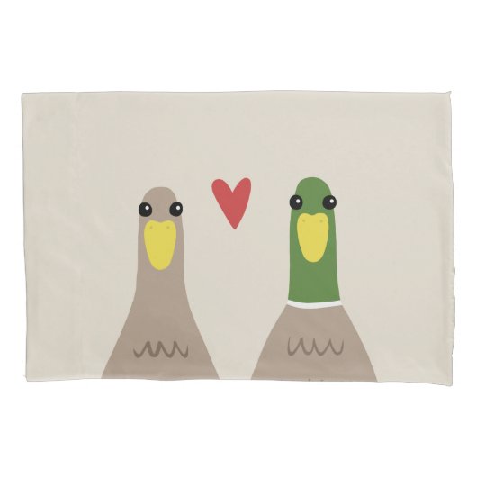 Housse D'oreillers Love Ducks (devant)
