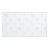 Housse D'oreillers Lovely hearts pattern - Shower Curtain - Large (Dos-gauche)
