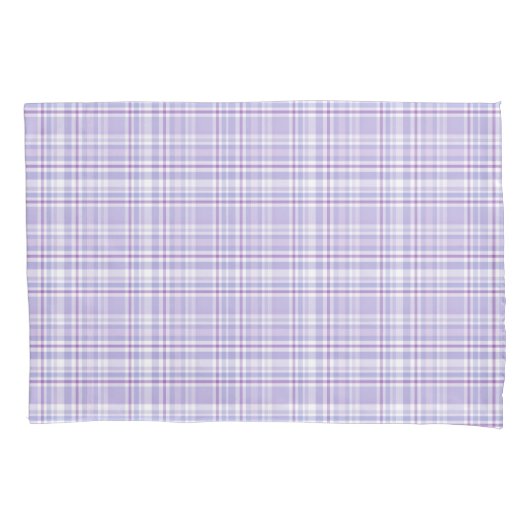 Housse D'oreillers Lovely Lavender Plaid (devant)