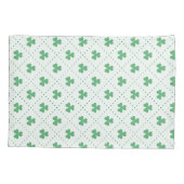 Housse D'oreillers Lucky Clover Leaves Pattern Standard Size (Dos-gauche)