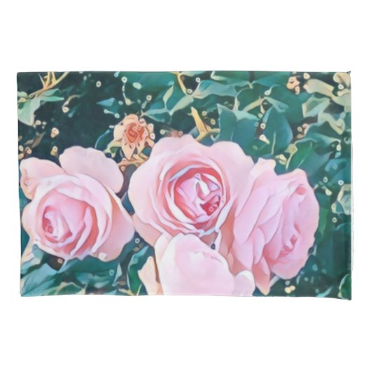 Housse D'oreillers luxe romantic flowers botanical wallpaper (devant)