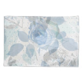 Housse D'oreillers Luxe Rose bleue (Dos)