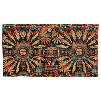 Housse D'oreillers Luxueux Caissons d'Oreiller "Aztec Dream" Turquois