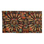 Housse D'oreillers Luxueux Caissons d'Oreiller "Aztec Dream" Turquois (Dos-Droit)