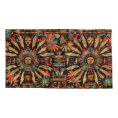 Housse D'oreillers Luxueux Caissons d'Oreiller "Aztec Dream" Turquois (Dos-gauche)