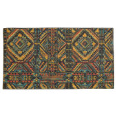 Housse D'oreillers Luxueux Turquoise "Centuries-Old Geometry Elegance (devant-Droit)