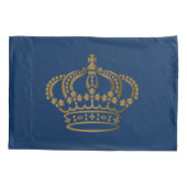 Housse D'oreillers Luxuriante Gold Crown Navy (Dos)