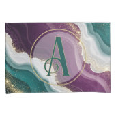 Housse D'oreillers Luxury Gold Glitter Marble Pattern (devant-Droit)