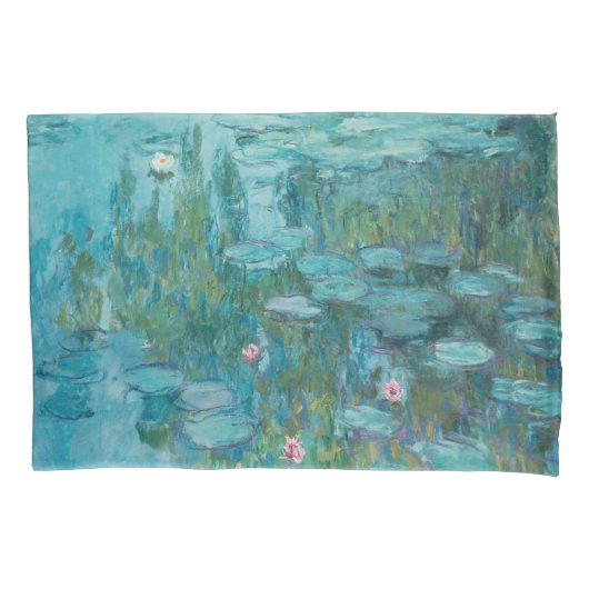 Housse D'oreillers Lys d'eau (par Claude Monet, 1915) (devant-gauche)