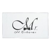 Housse D'oreillers M. avec Cravate Bow (Dos)