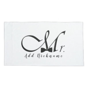Housse D'oreillers M. avec Cravate Bow