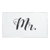 Housse D'oreillers "M. et Mme." Coque Coussin (Dos-gauche)