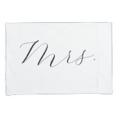 Housse D'oreillers M. et Mme Elegant Romantic Script (devant-Droit)