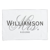 Housse D'oreillers M. & Mme Bride & Groom Ensemble personnalisé nouve (devant-Droit)