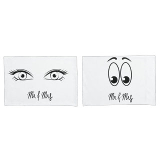 Housse D'oreillers M. & Mme Eye Pillowcases