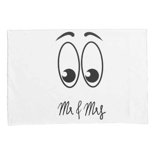 Housse D'oreillers M. & Mme Eye Pillowcases (devant-Droit)