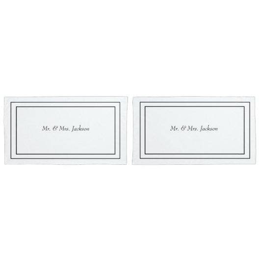Housse D'oreillers M. & Mme Pillowcases (devant-Set)