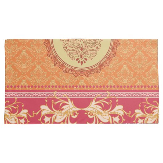 HOUSSE D'OREILLERS MADURAI ~ COQUES COUSSIN (devant-Droit)