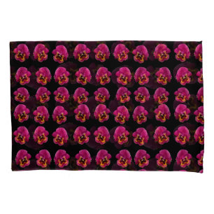 Housse D'oreillers Magenta Pansies