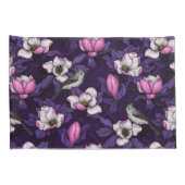 Housse D'oreillers Magnolia en floraison et tireur 4 (Dos-Droit)