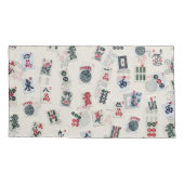 Housse D'oreillers MahJongg jeu tuiles symboles design (Dos-gauche)