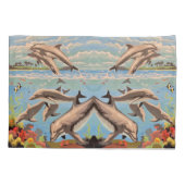 Housse D'oreillers Main Painted by Number | Dolphins | (Dos)