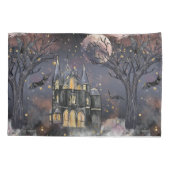 Housse D'oreillers Maison hantée | Arbre à Pleines lunes Éffrayantes  (Dos)